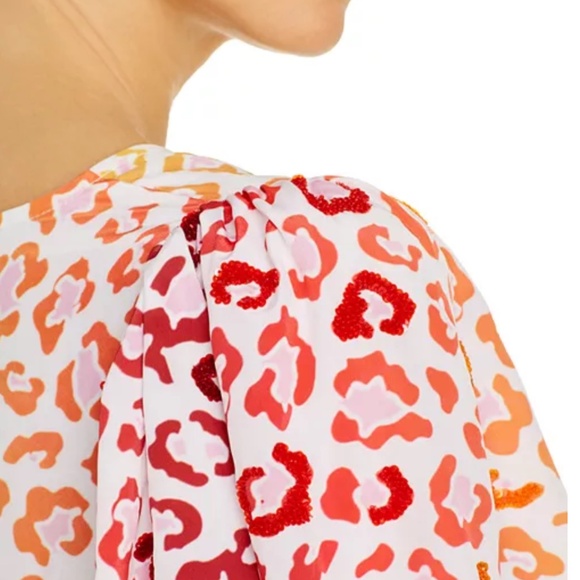 🤩Rococo Sand Avana Leopard Print Puff-Sleeve Maxi Dress🤩 - Picture 5 of 11